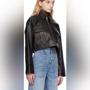 ANINE BING Black Christian Leather Jacket